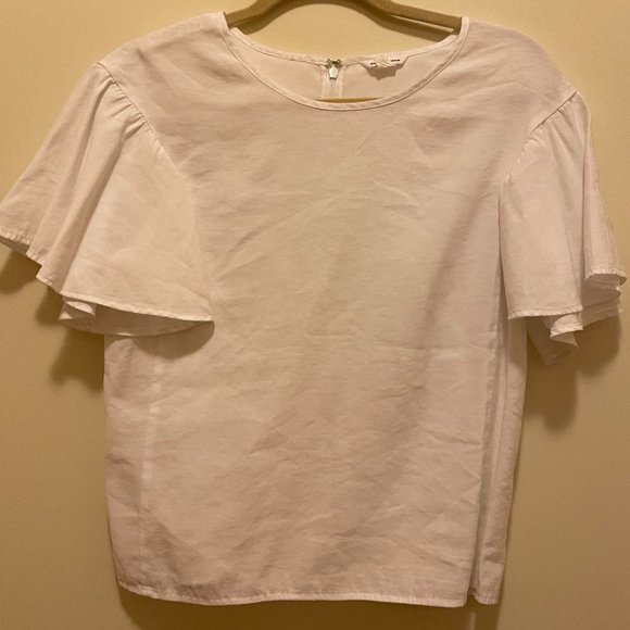 Club Monaco - Flutter Sleeve Top - Picture 1 of 5